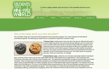 students for a mine-free world website